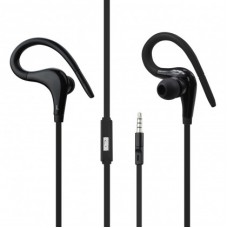 Cell Phone Universal Sport Stereo Earphones With Tangle Free Flat Cable And Mic